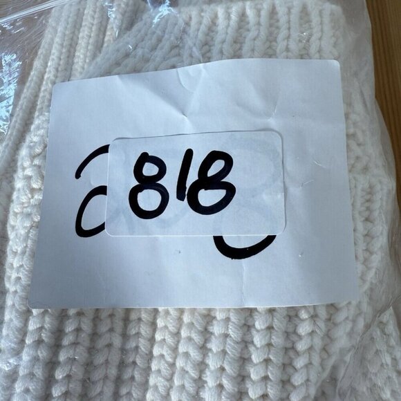 Alp N Rock Womens Simone Turtleneck Knit Sweater Chunky Cream Minimalist XS - Picture 11 of 11